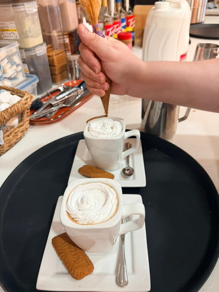 Coffee prepared at Floré