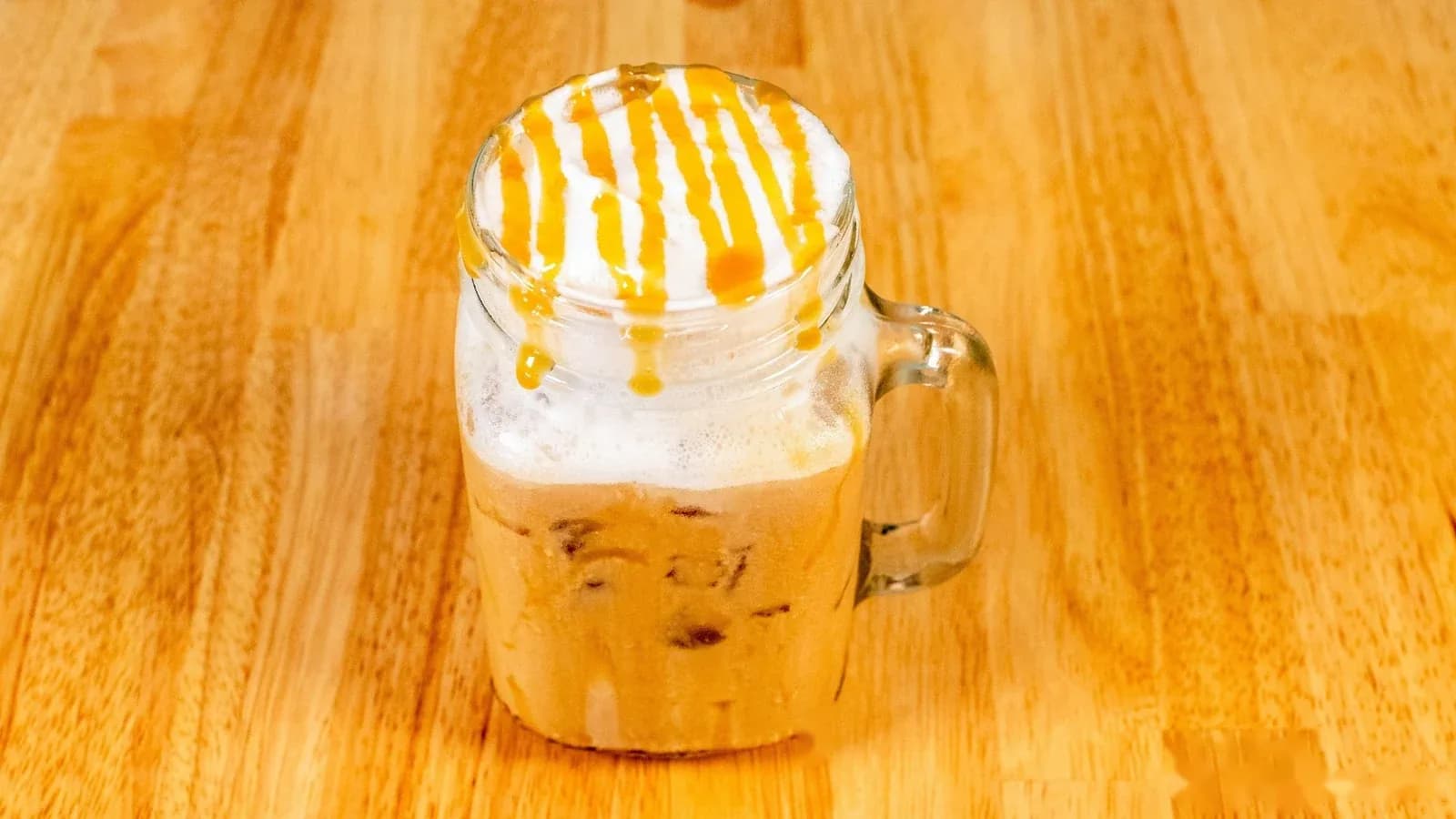 Iced caramel latte from Floré Café & Kitchen