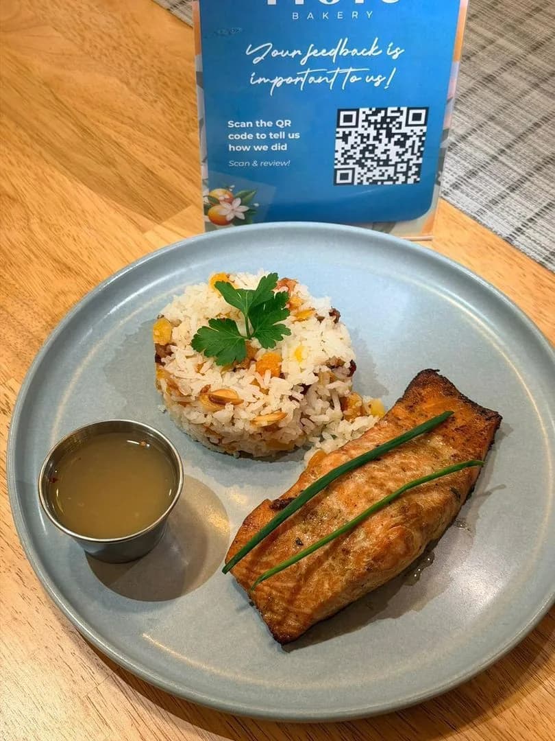 Grilled Salmon at Floré Café & Kitchen