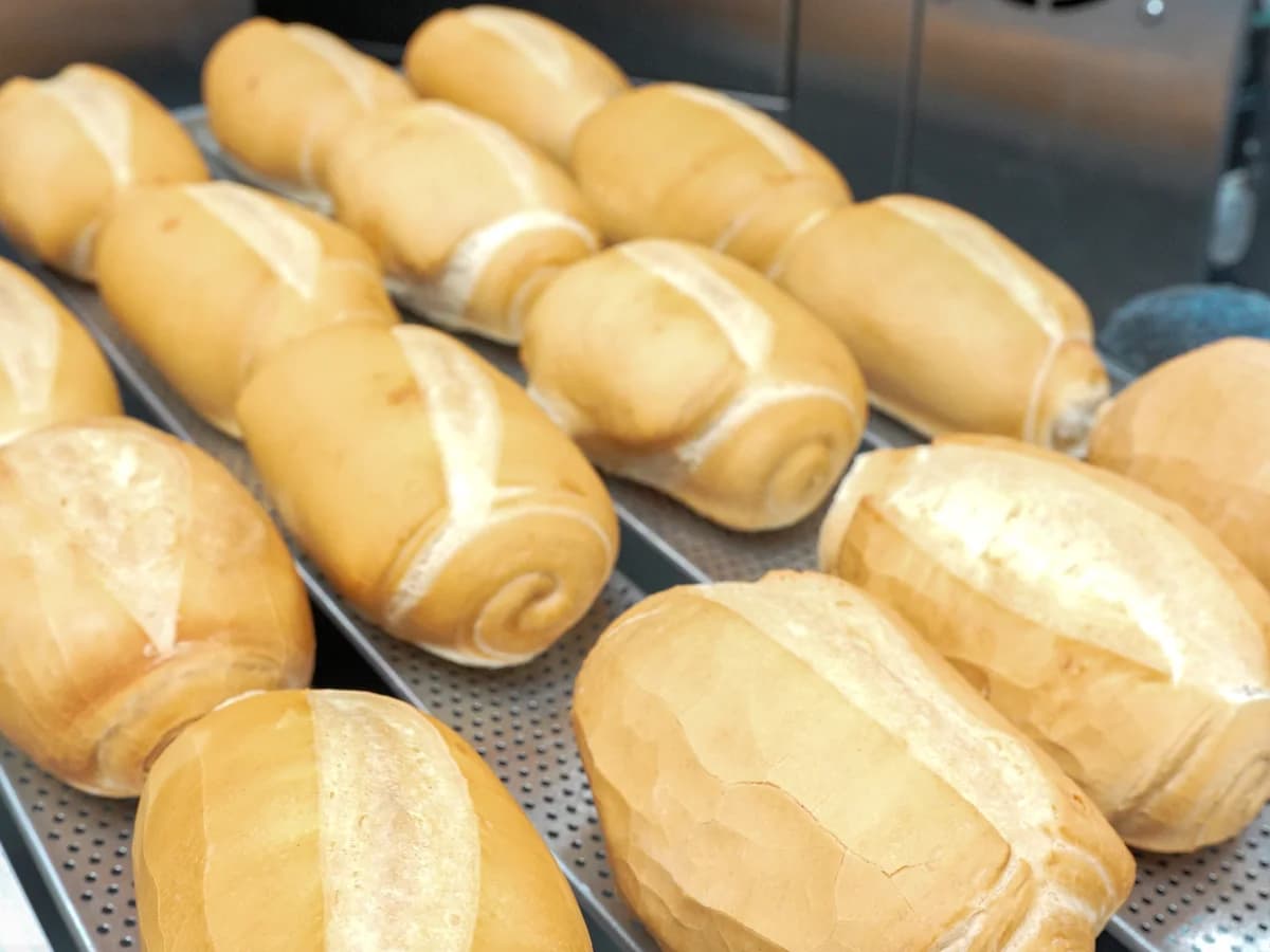 Freshly baked mini French bread rolls from Floré Café & Kitchen